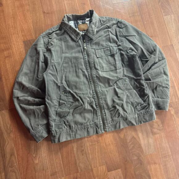 Y2K Olive Cherokee Zip Up Jacket - Picture 4 of 7